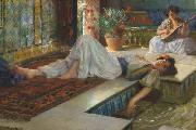 Ferdinand Max Bredt Leisure of the odalisque oil painting picture wholesale